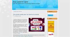Desktop Screenshot of jeuxloterieligne.com